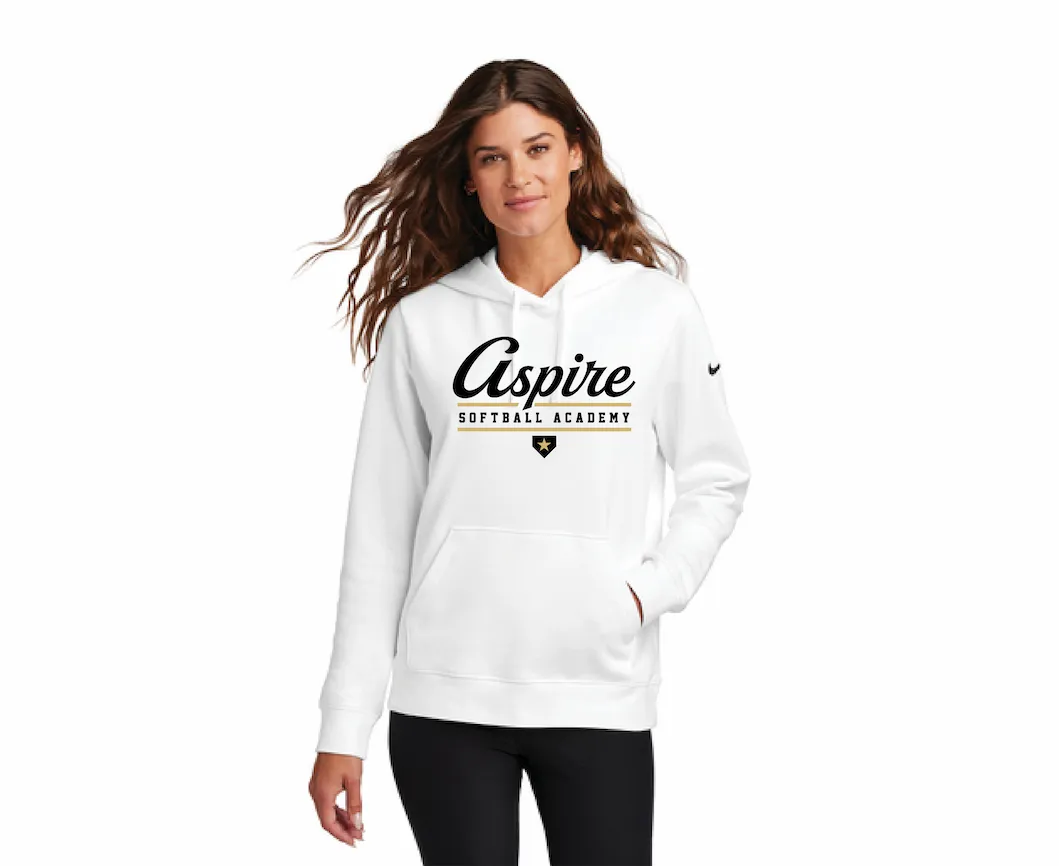 Aspire Softball "Script" Nike Ladies Fleece Hoodie