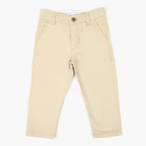 Boys Cotton Chino Pant - Fawn