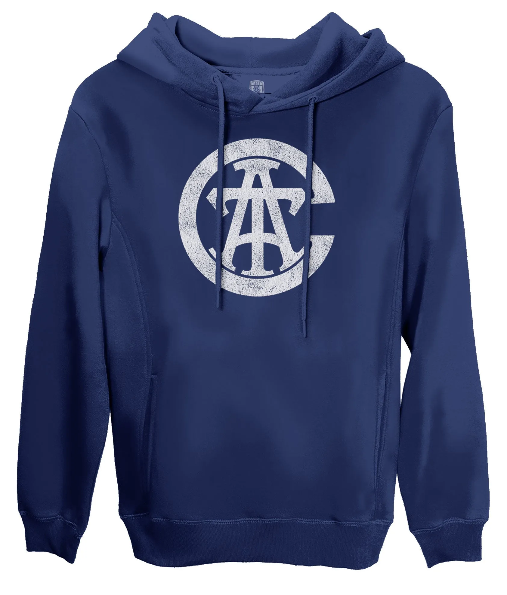 Club Atletico Talleres Retro Badge Fleece Pullover Hoodie - Navy