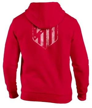 Club Atlético de Madrid Wordmark Fleece Pullover Hoodie - Red