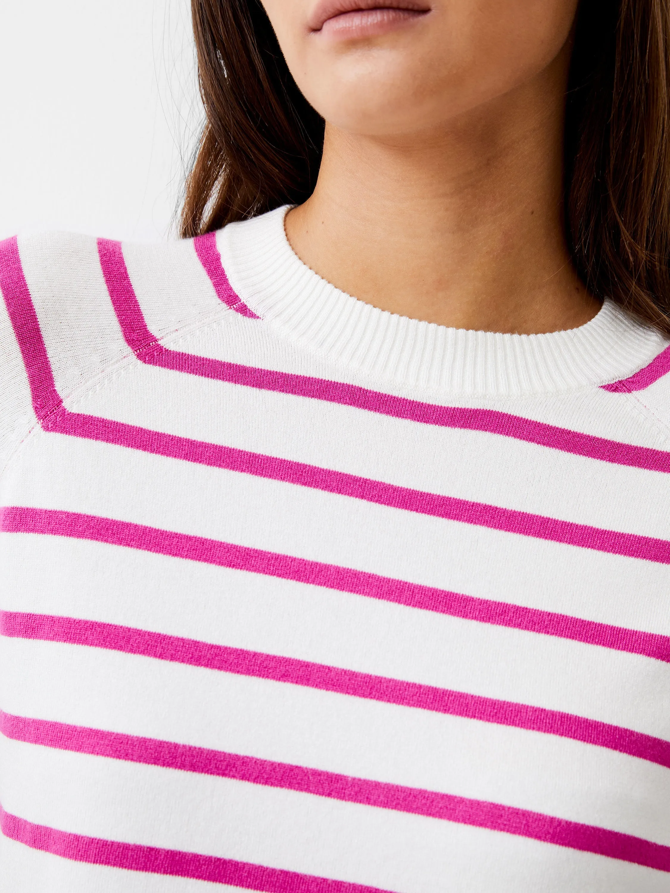 Core Raglan Stripe Crew Neck Jumper