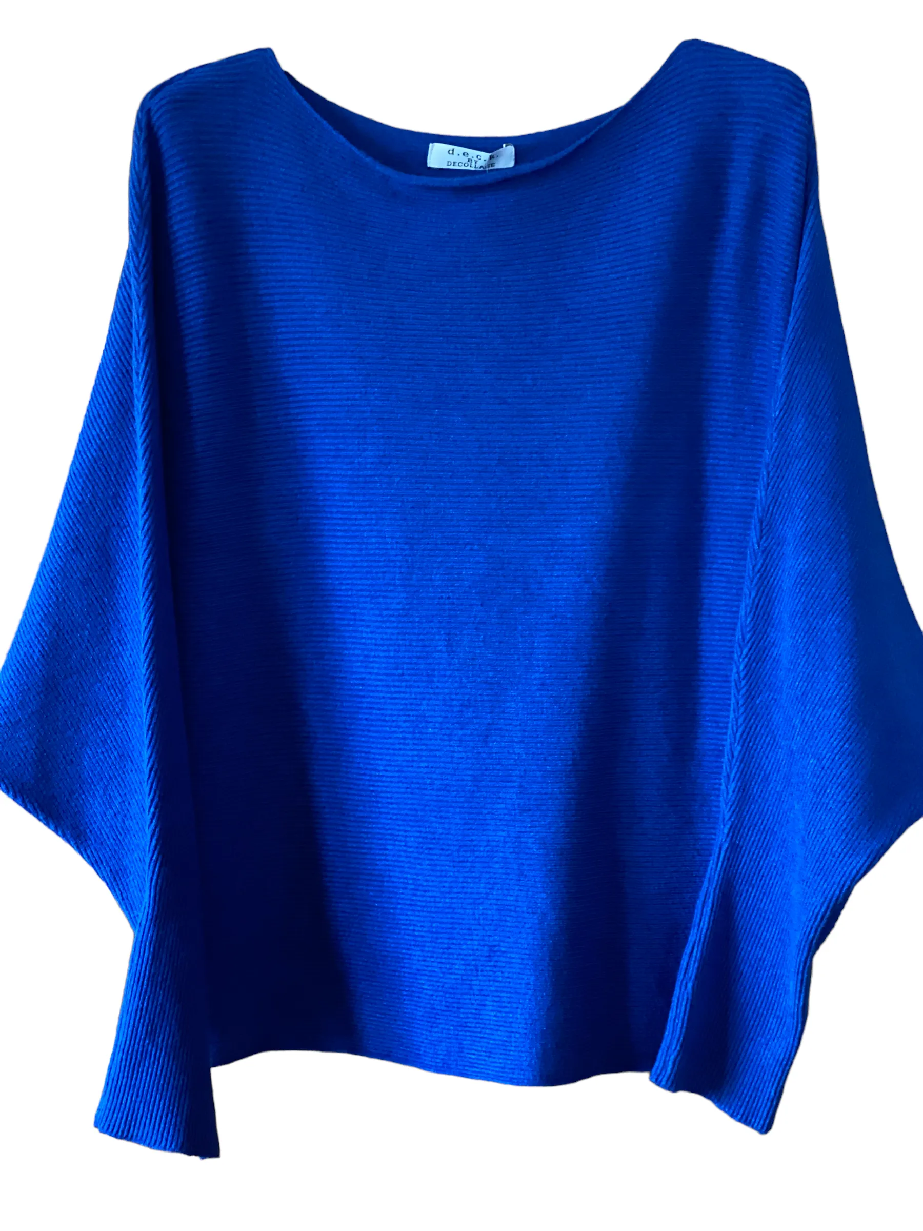 D.E.C.K By Decollage 16125 Slash Neck Plain Jumper (11 Colours)