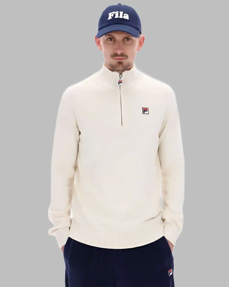 FILA ALESI 1/4 Zip Funnel Knit Gardenia