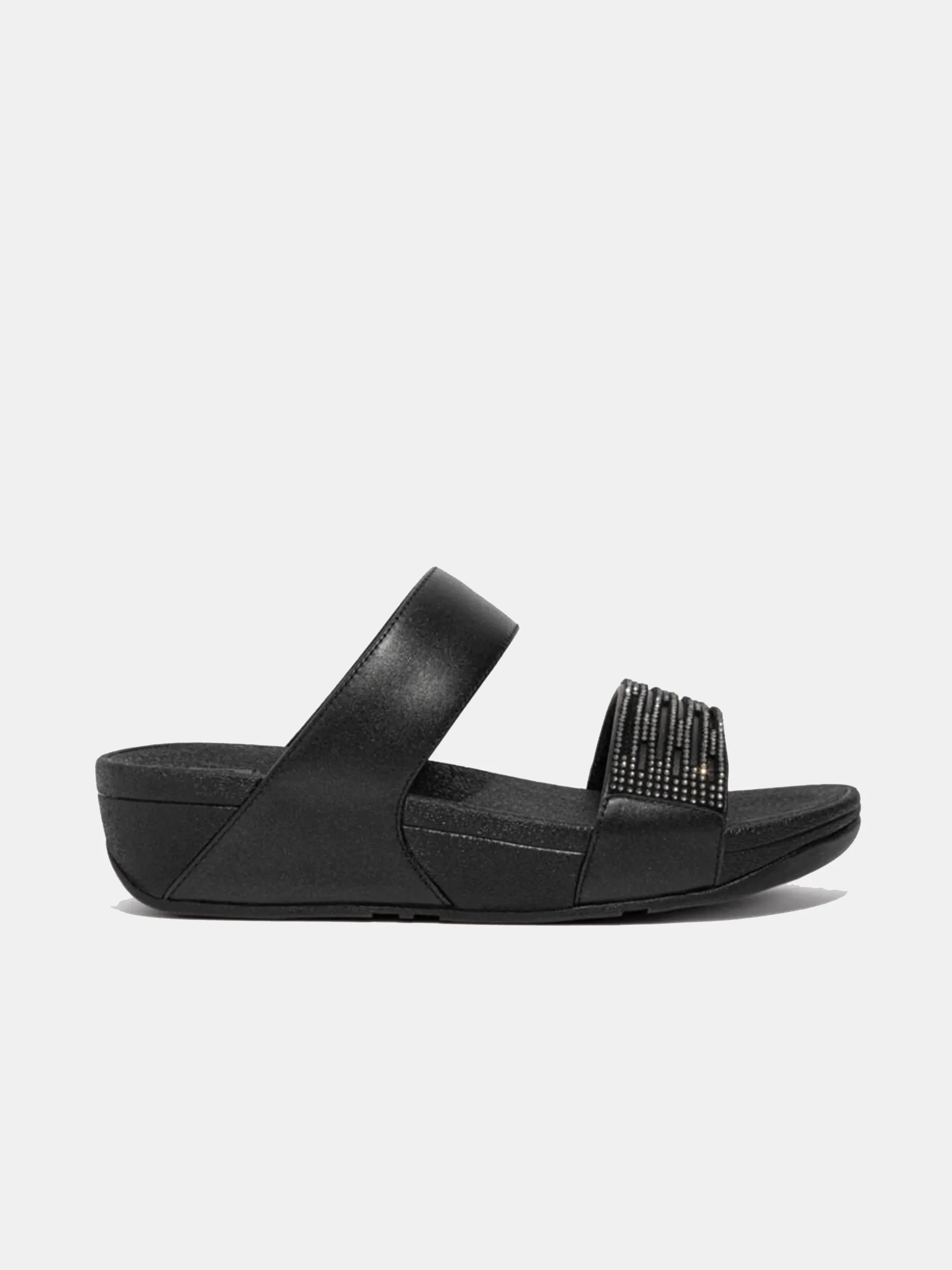 Fitflop Women's Lulu Lasercrystal Leather Slides