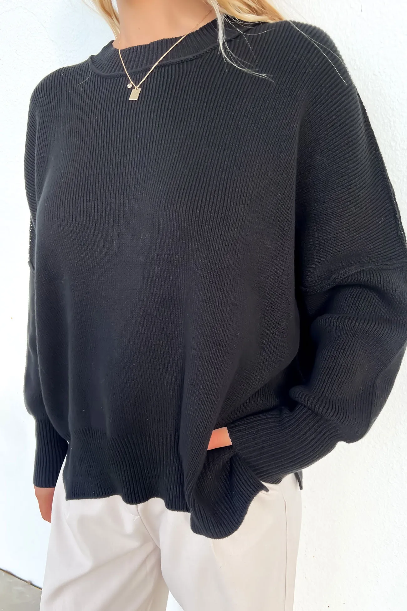 Leora Knit Jumper Black