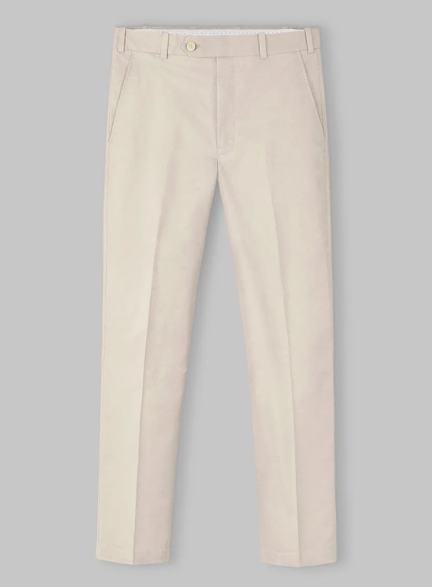 Light Khaki Stretch Chino Pants