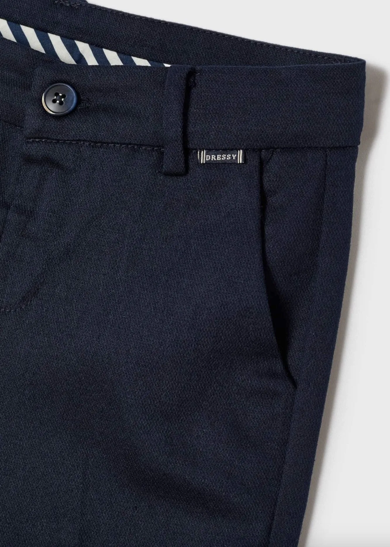 Mayoral Boys Navy Linen Chino Pants