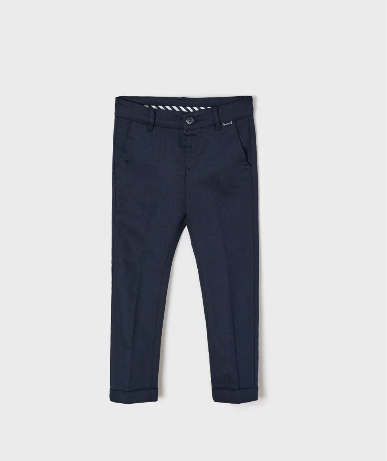 Mayoral Boys Navy Linen Chino Pants