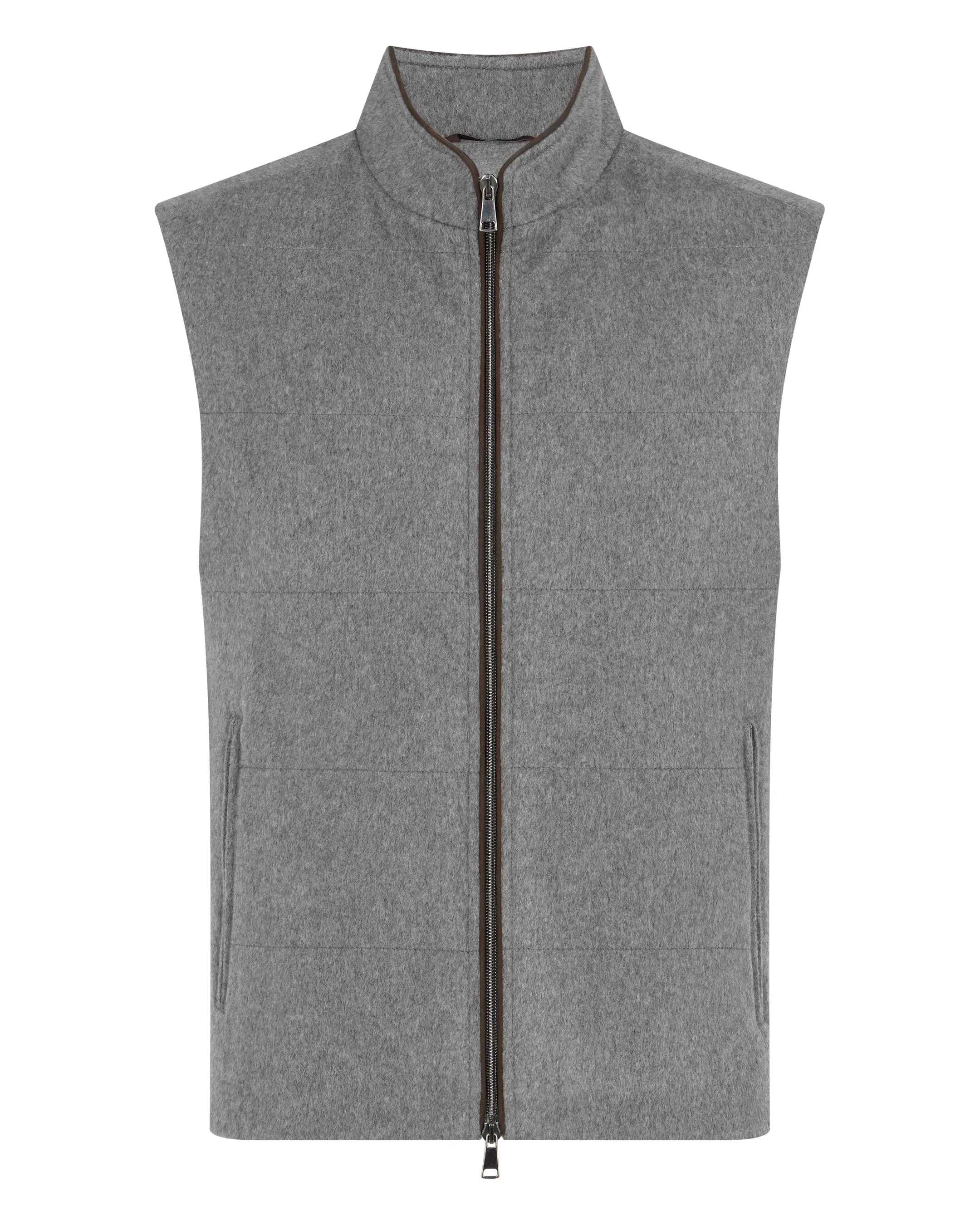 Men's Belgravia Cashmere Gilet Grey