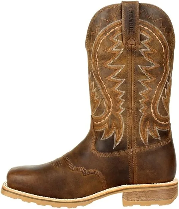 Men's Durango Maverick Pro Rugged Tan WP, PR, SR Pull On Steel Toe Western Work Boot