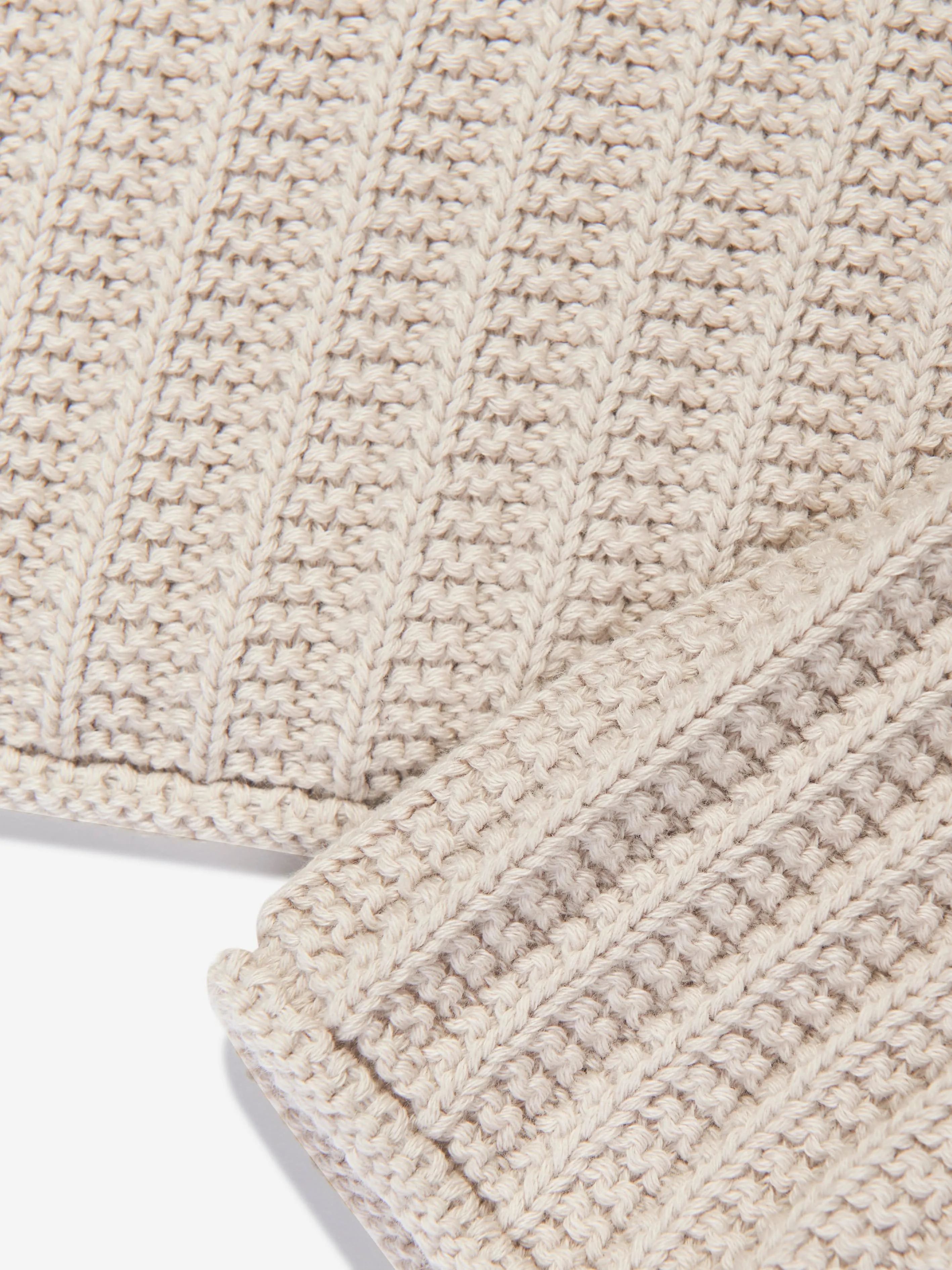 MSGM Girls Knitted Jumper in Beige