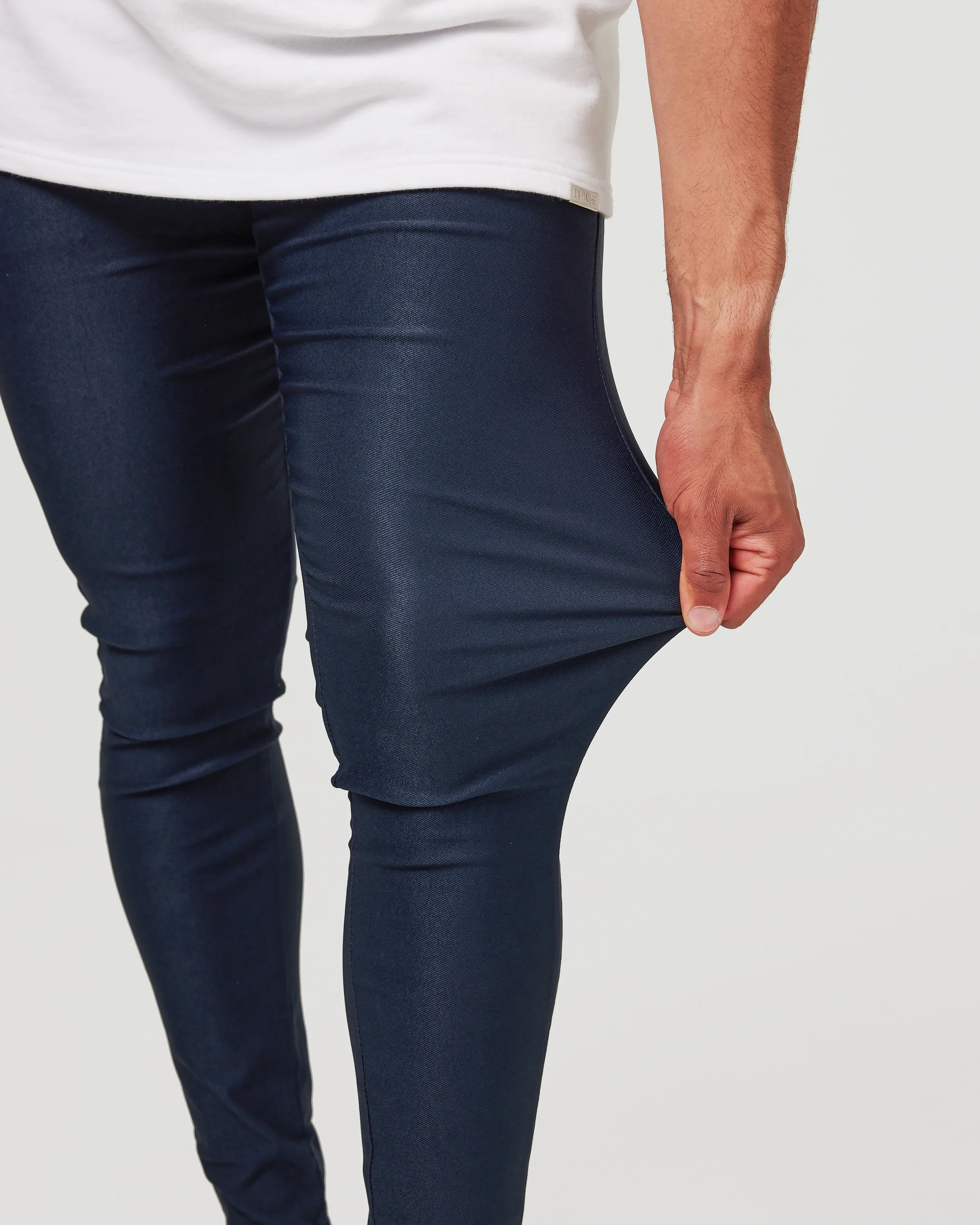 Navy Stretch Chino Pants