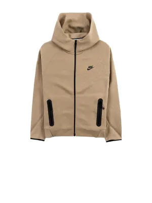 Nike Sportswear Tech Fleece Windrunner Felpa con cappuccio e zip a tutta lunghezza - Beige