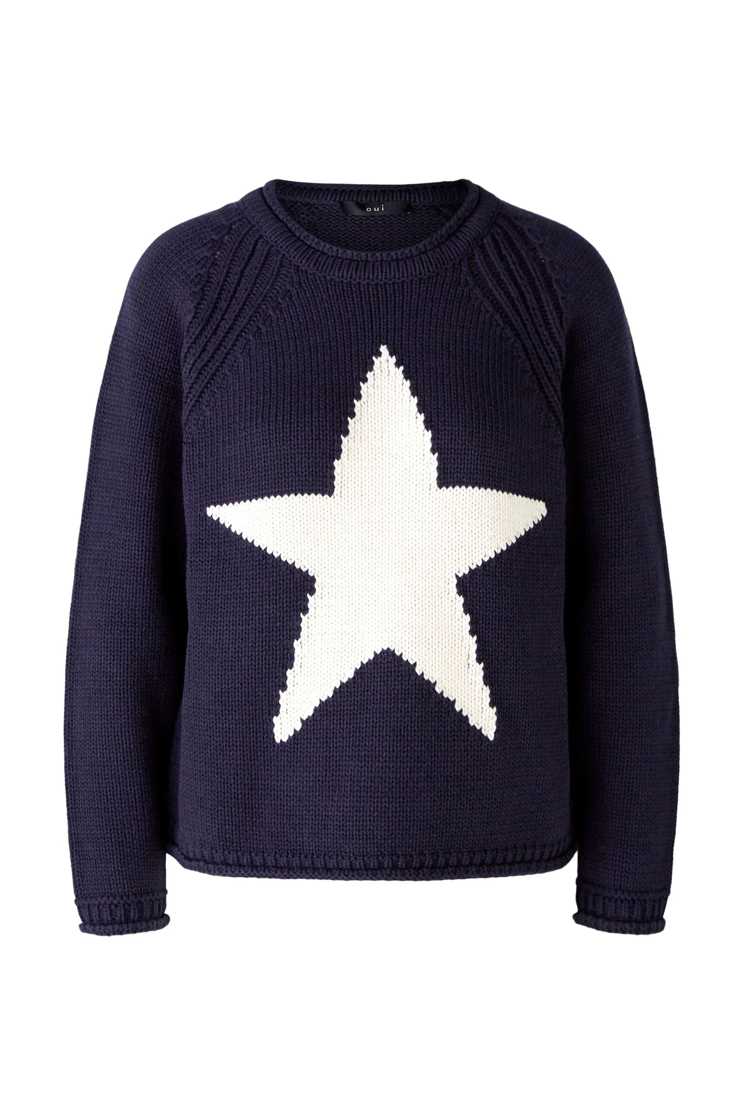 OUI BLUE JUMPER WITH A WHITE STAR