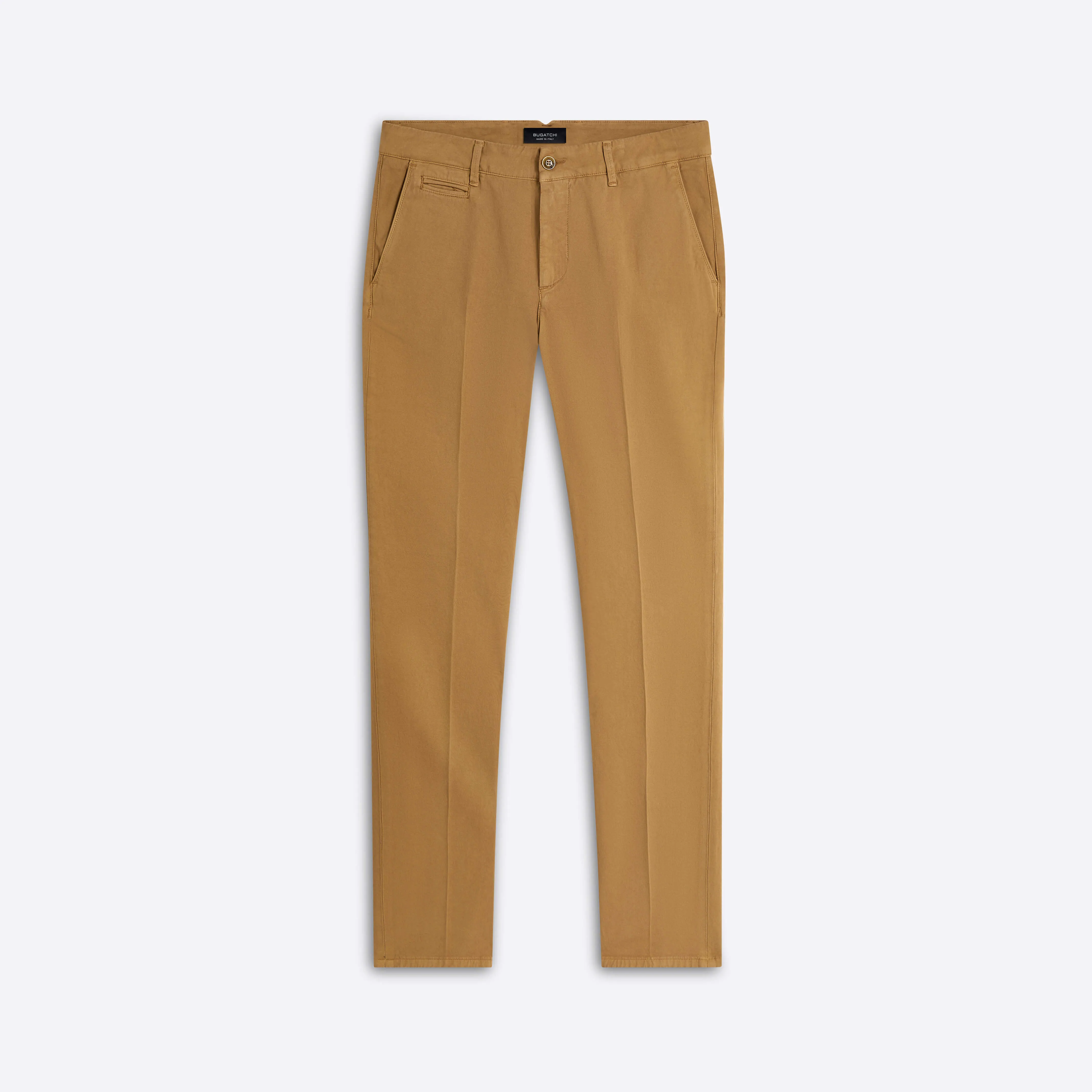 Solid Flat Front Chino Pants