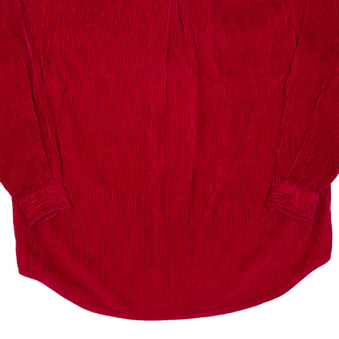 ST JOHNS BAY Tall Mens Corduroy Shirt Red Long Sleeve XL