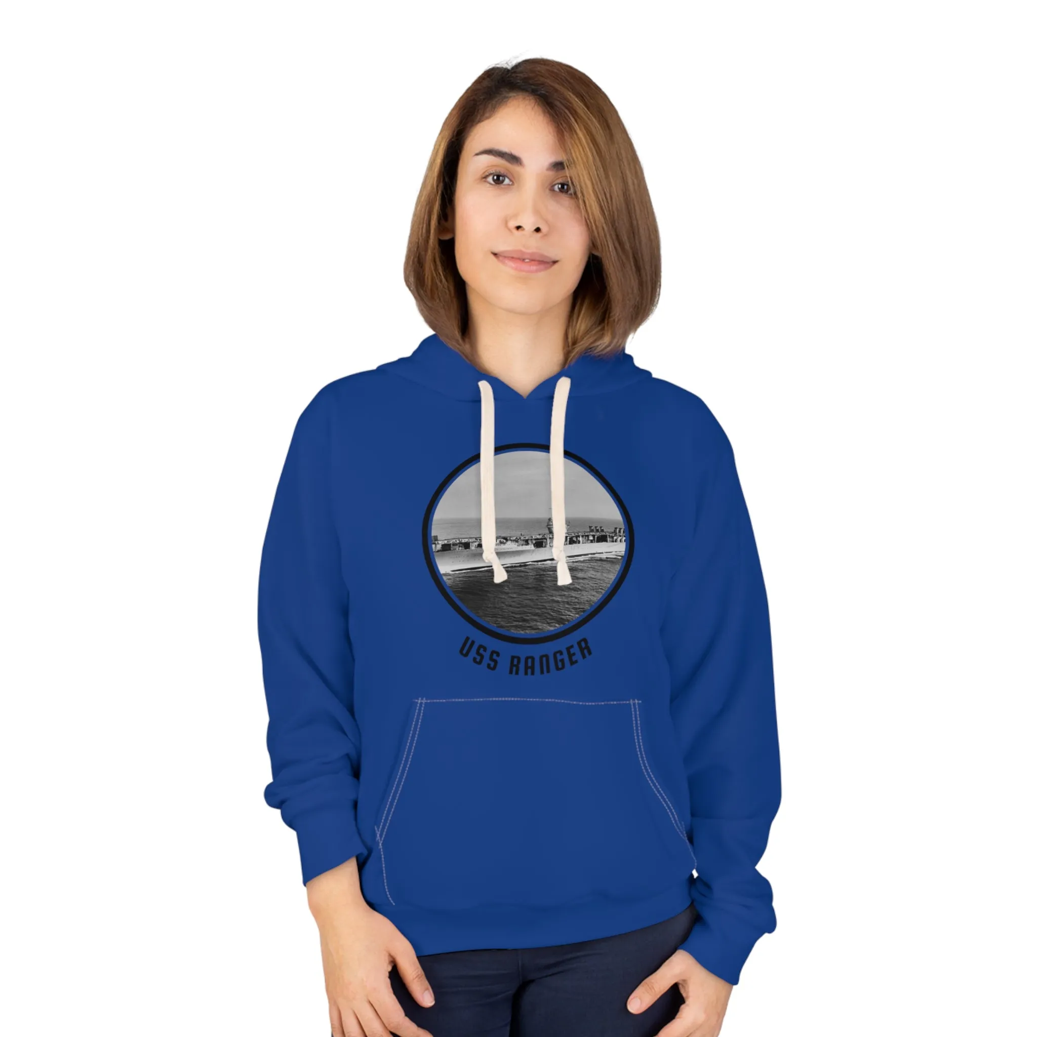 uss Ranger  United States Ships POD Unisex Pullover Hoodie (AOP)