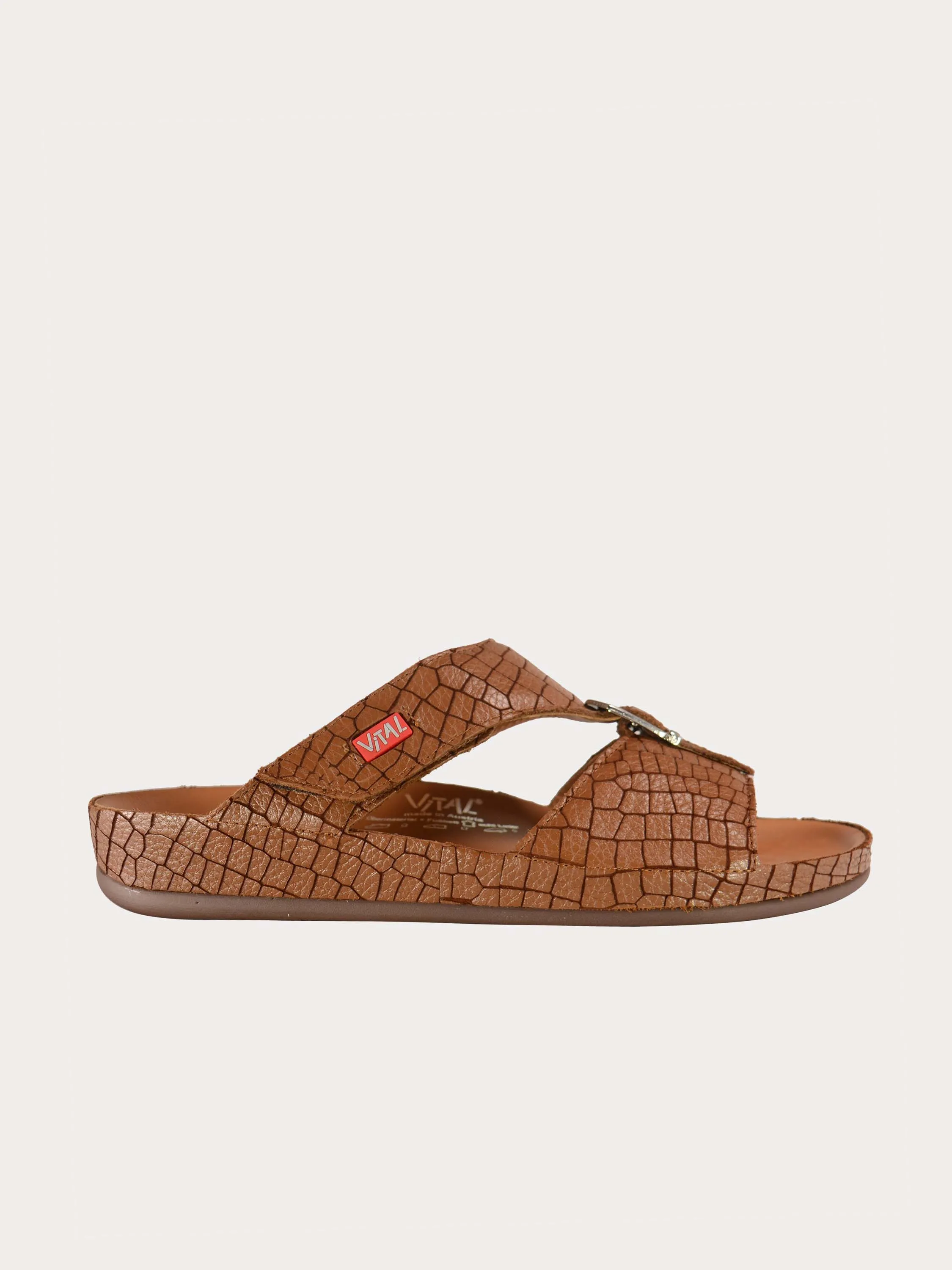 Vital Checked Detail Slider Sandals