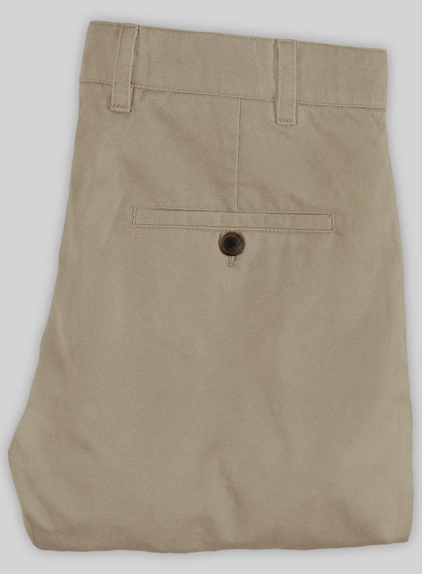 Washed Stretch Summer Khaki Chino Pants