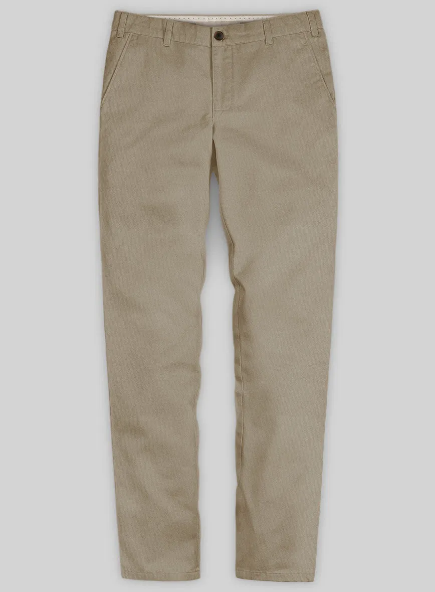 Washed Stretch Summer Khaki Chino Pants