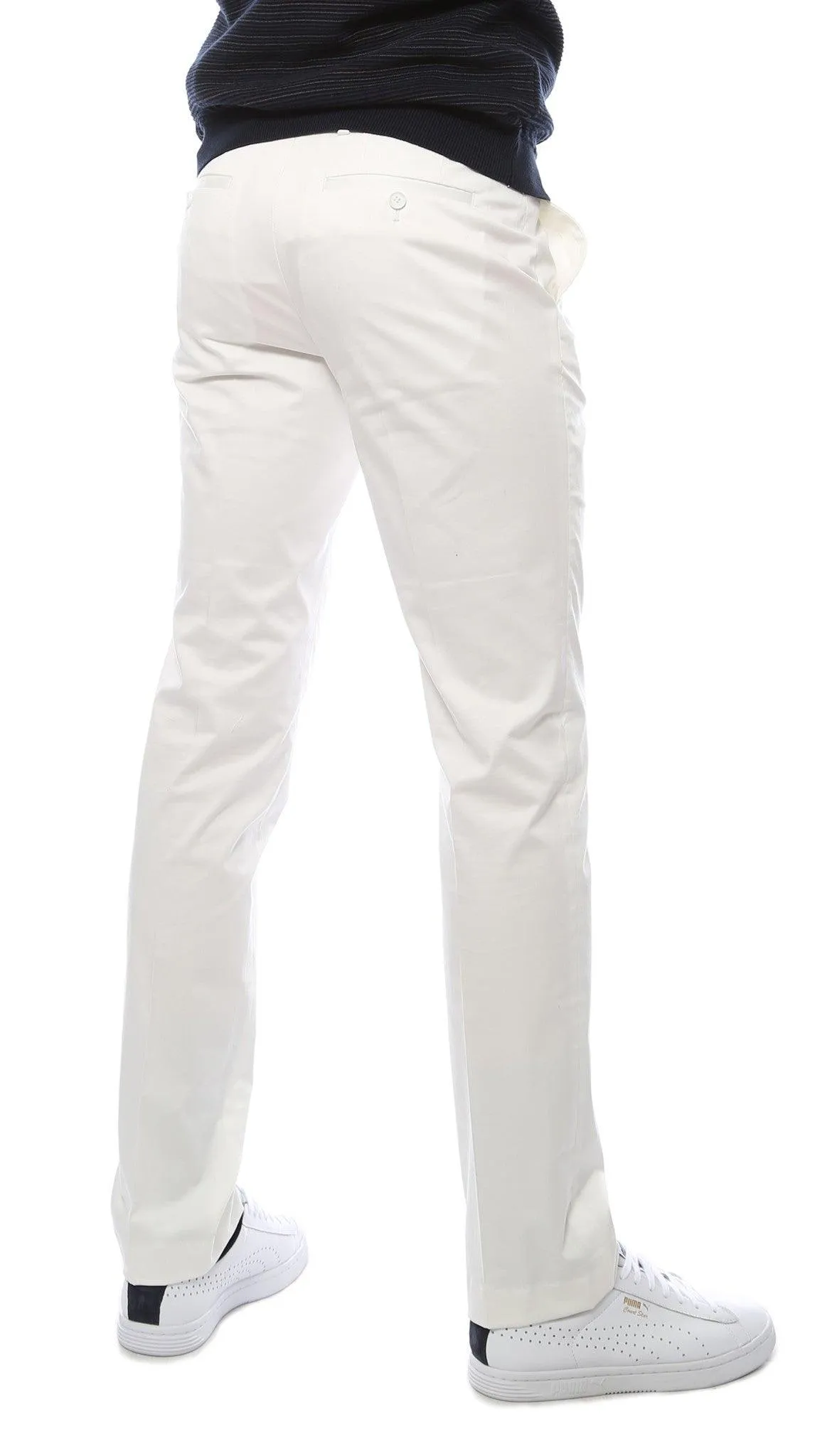 Zonettie Kilo Off White Straight Leg Chino Pants