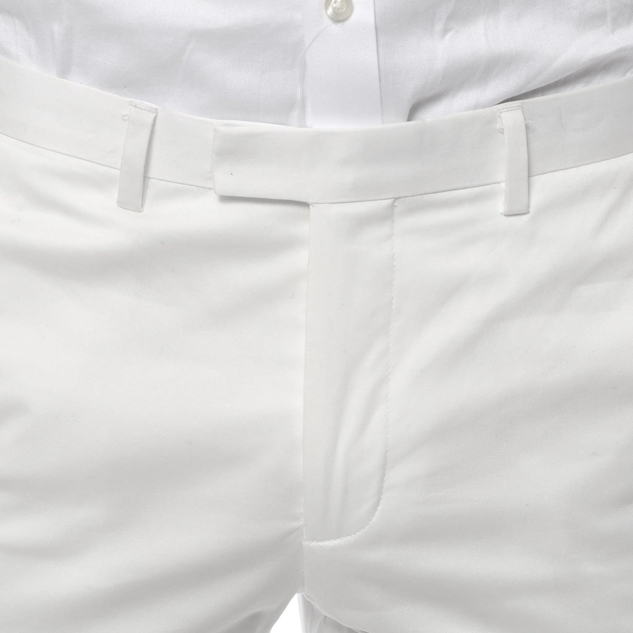 Zonettie Kilo Off White Straight Leg Chino Pants